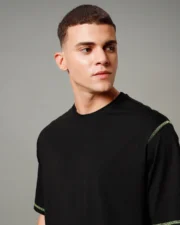 Men's Black Oversized T-shirt - Image 5